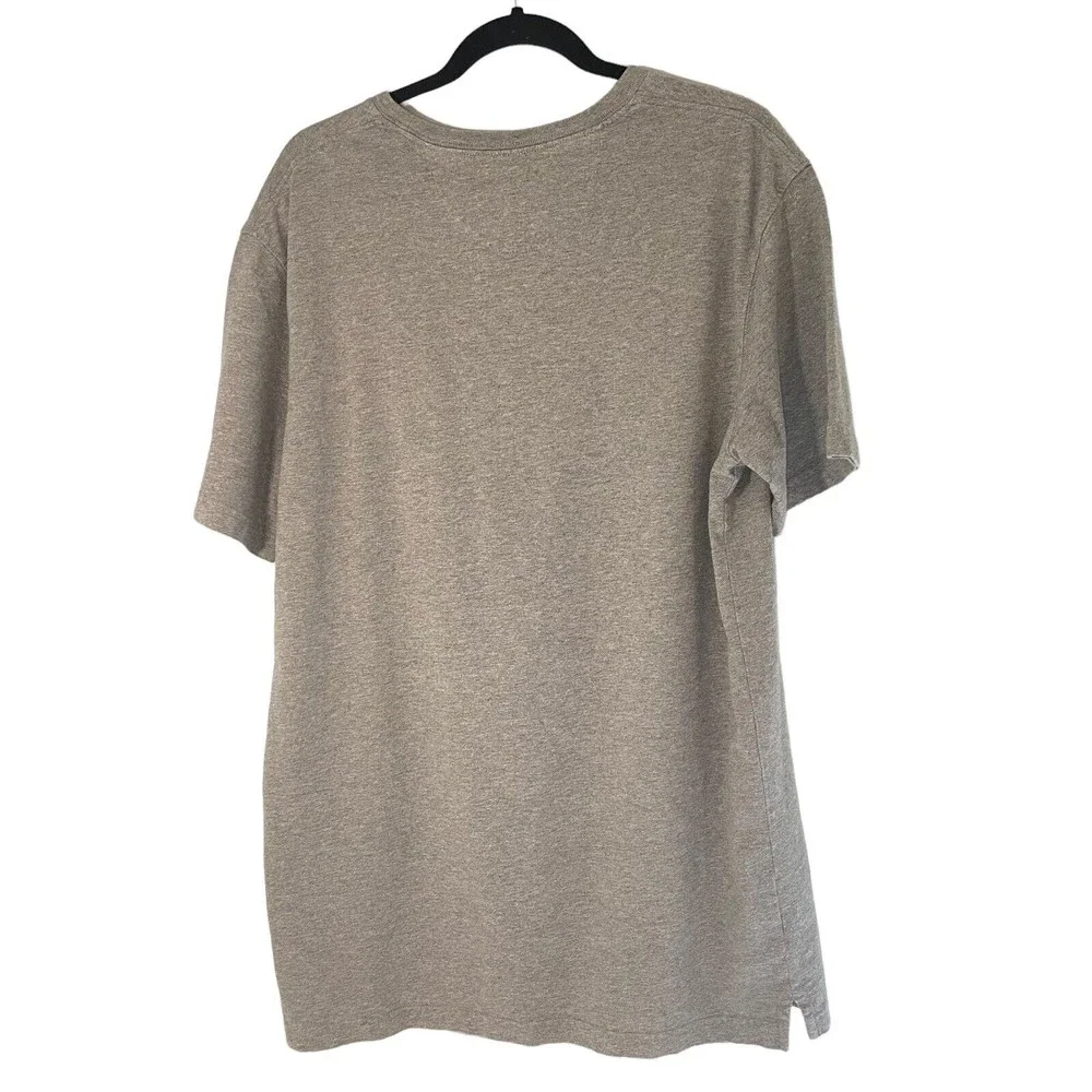 Duluth Trading Co Mens Longtail T Trim Fit Short Sleeve T-shirt Gray Size Large